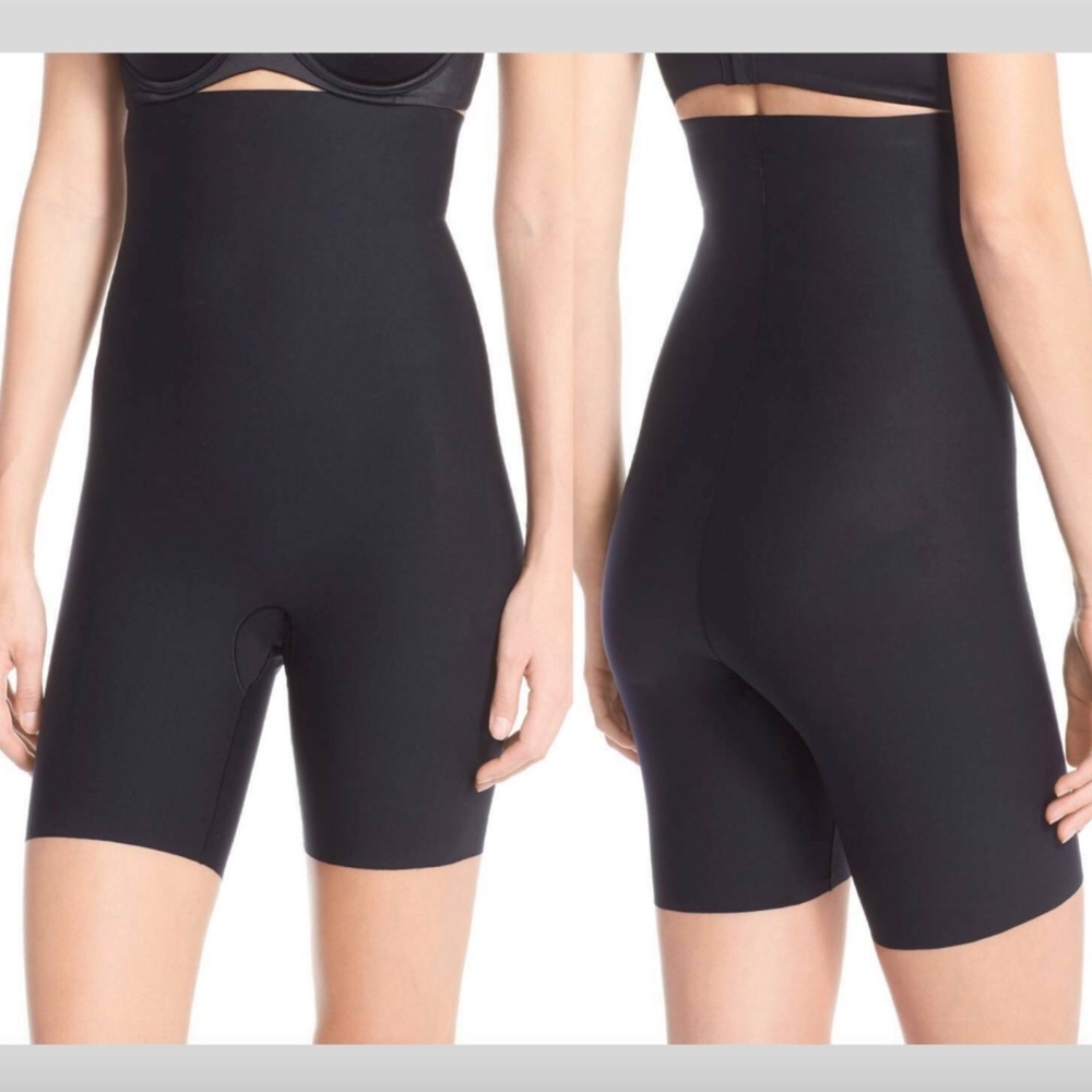 NWT Spanx‎ Thinstincts High-Waist Mid-Thigh Short Shaper Black [ Small ] #3417